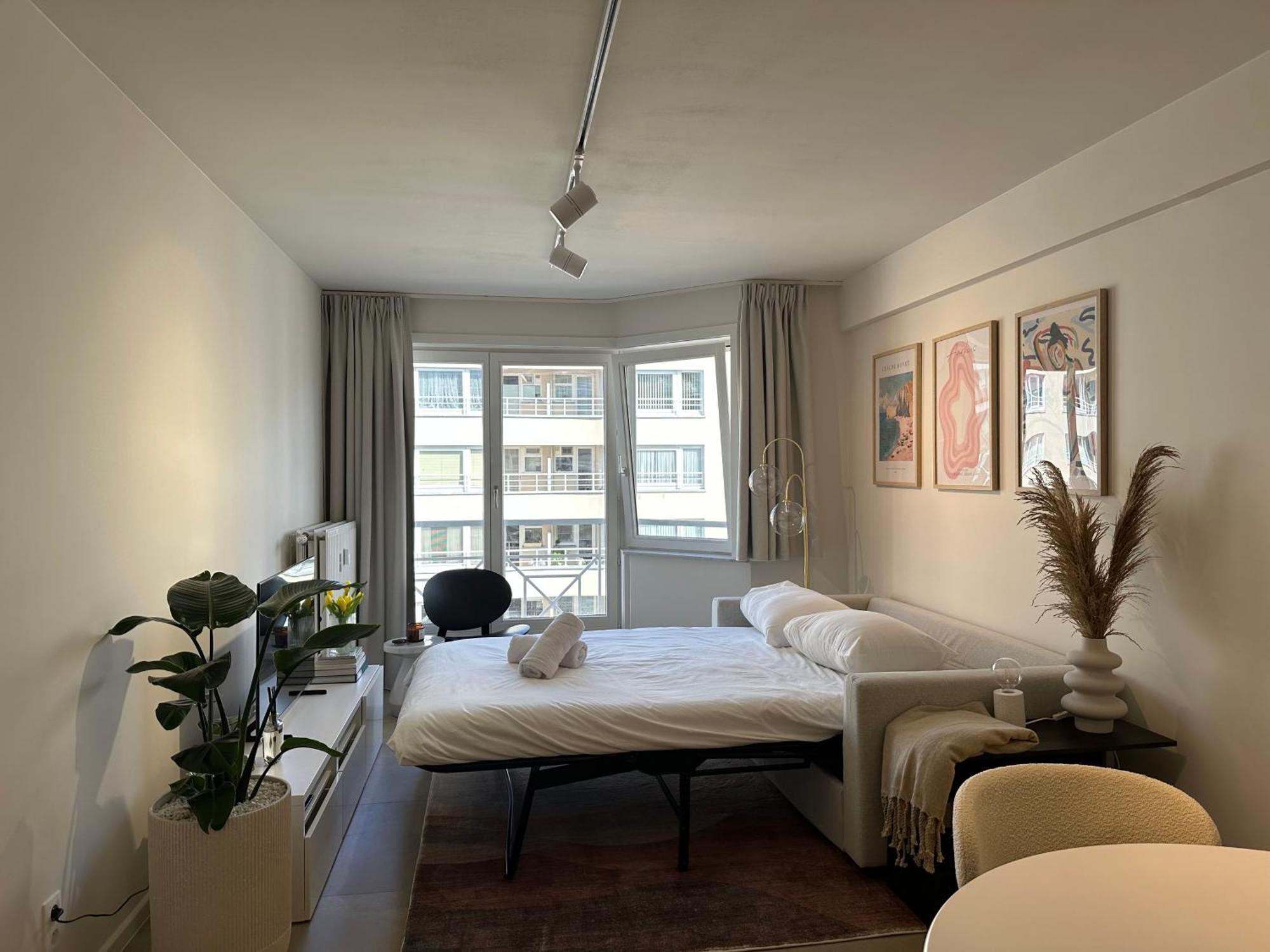 Studio F - 2 Personen - Op 250M Van De Zee Ostenda Zewnętrze zdjęcie